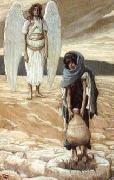 James Tissot Hagar and the Angel in the Desert oil painting